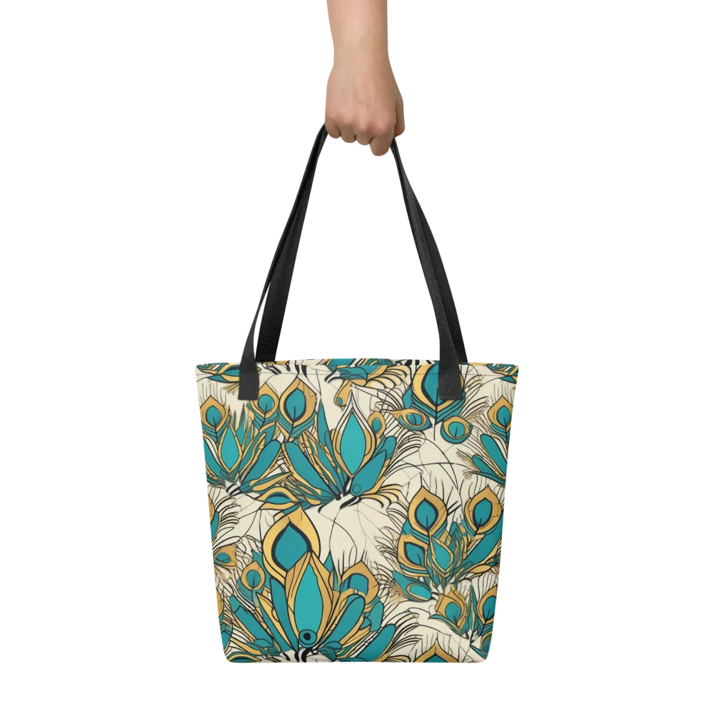 Peacock Gilt on Tote Bag — Front