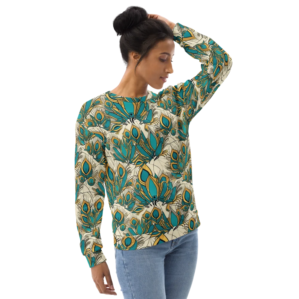 Peacock Gilt on Sweatshirt — Right Front