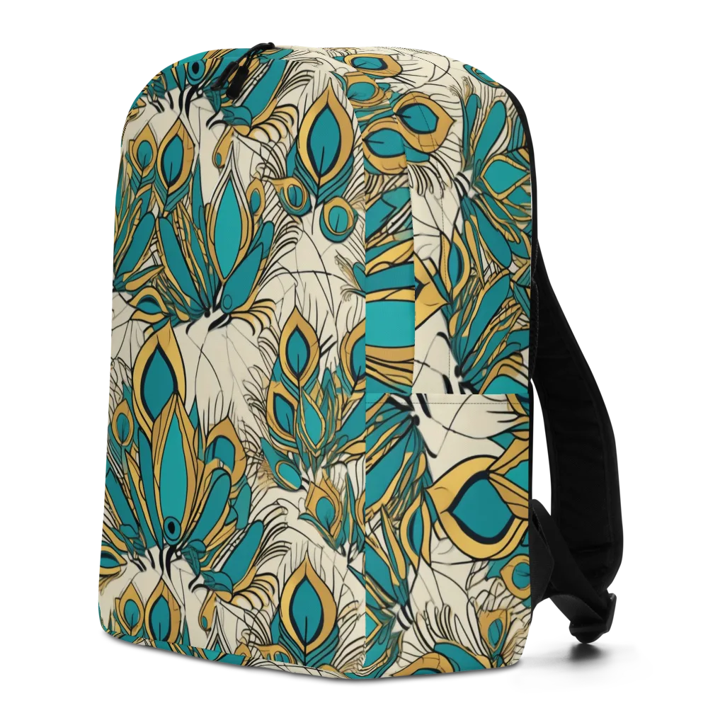 Peacock Gilt on Minimalist Backpack — Left