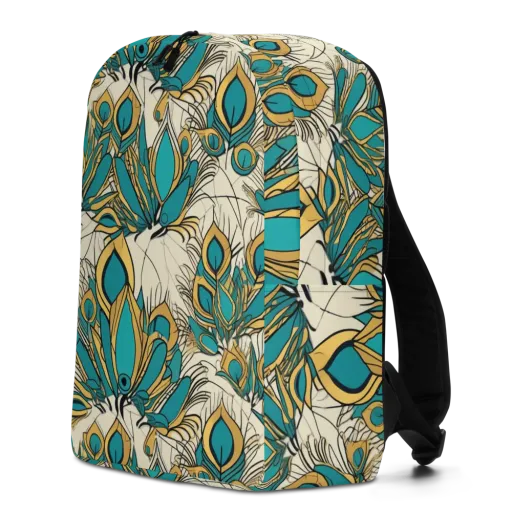 Peacock Gilt on a Minimalist Backpack