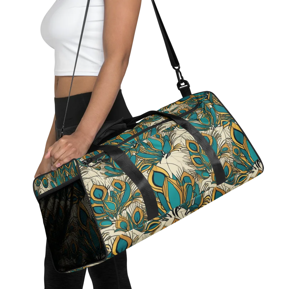 Peacock Gilt on Duffle Bag — Front