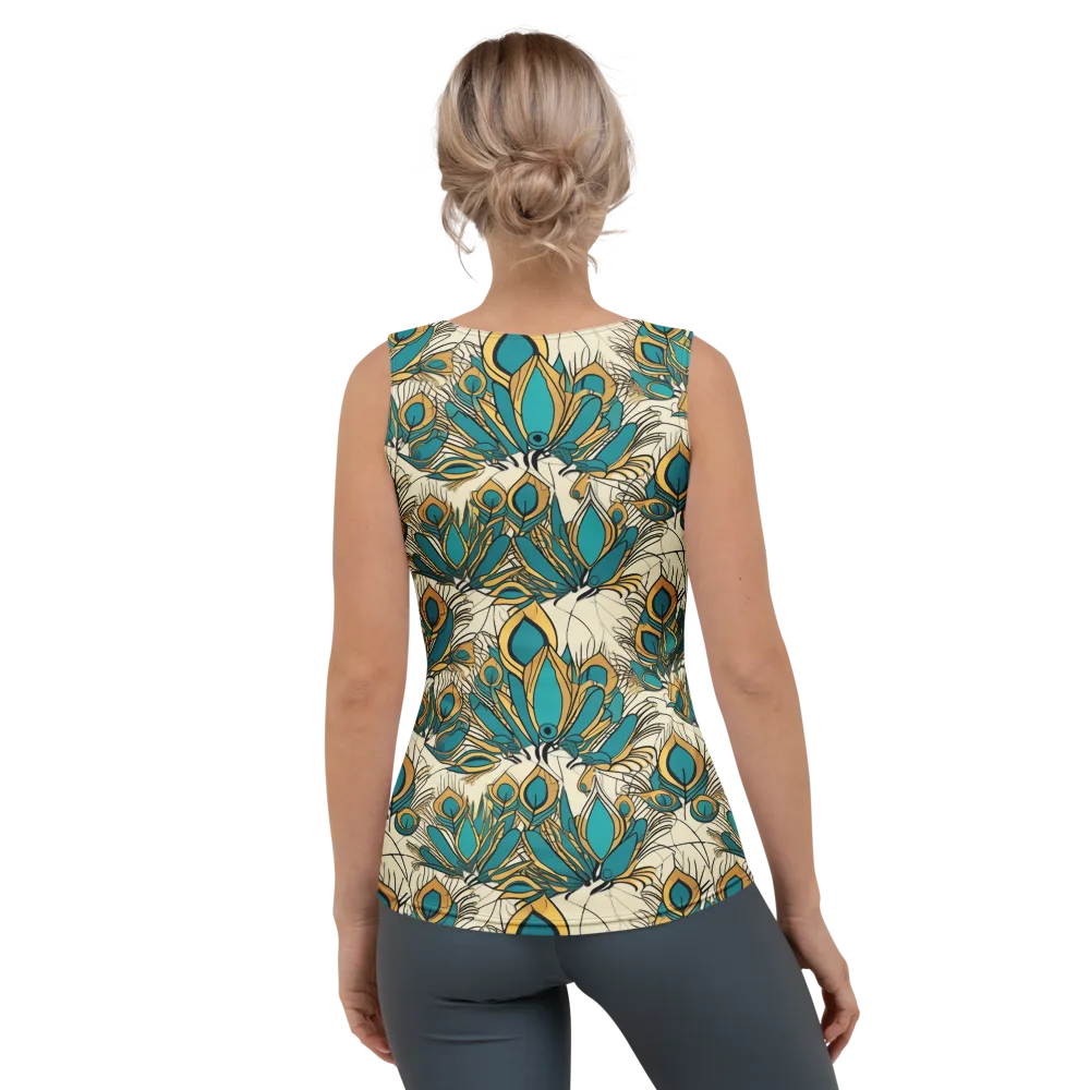 Peacock Gilt on Women's Tank Top — Back