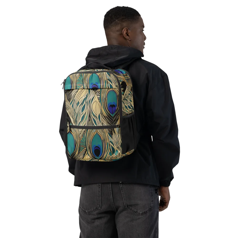 Gilded Iridescence on Utility Backpack — Back