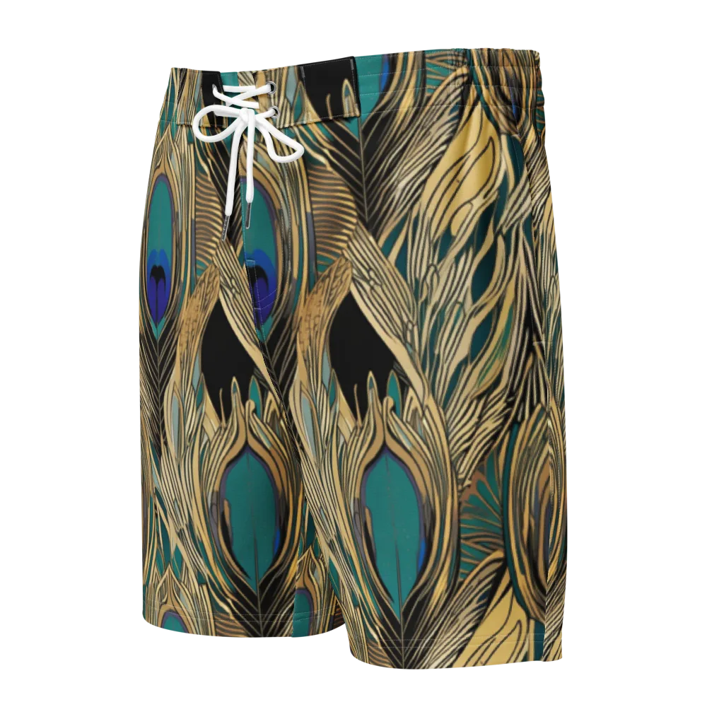 Gilded Iridescence on Men's Board Shorts — Front