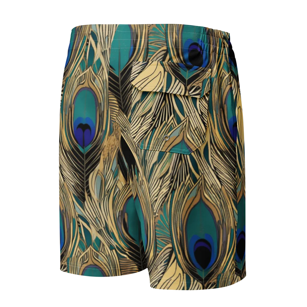 Gilded Iridescence on Men's Board Shorts — Back