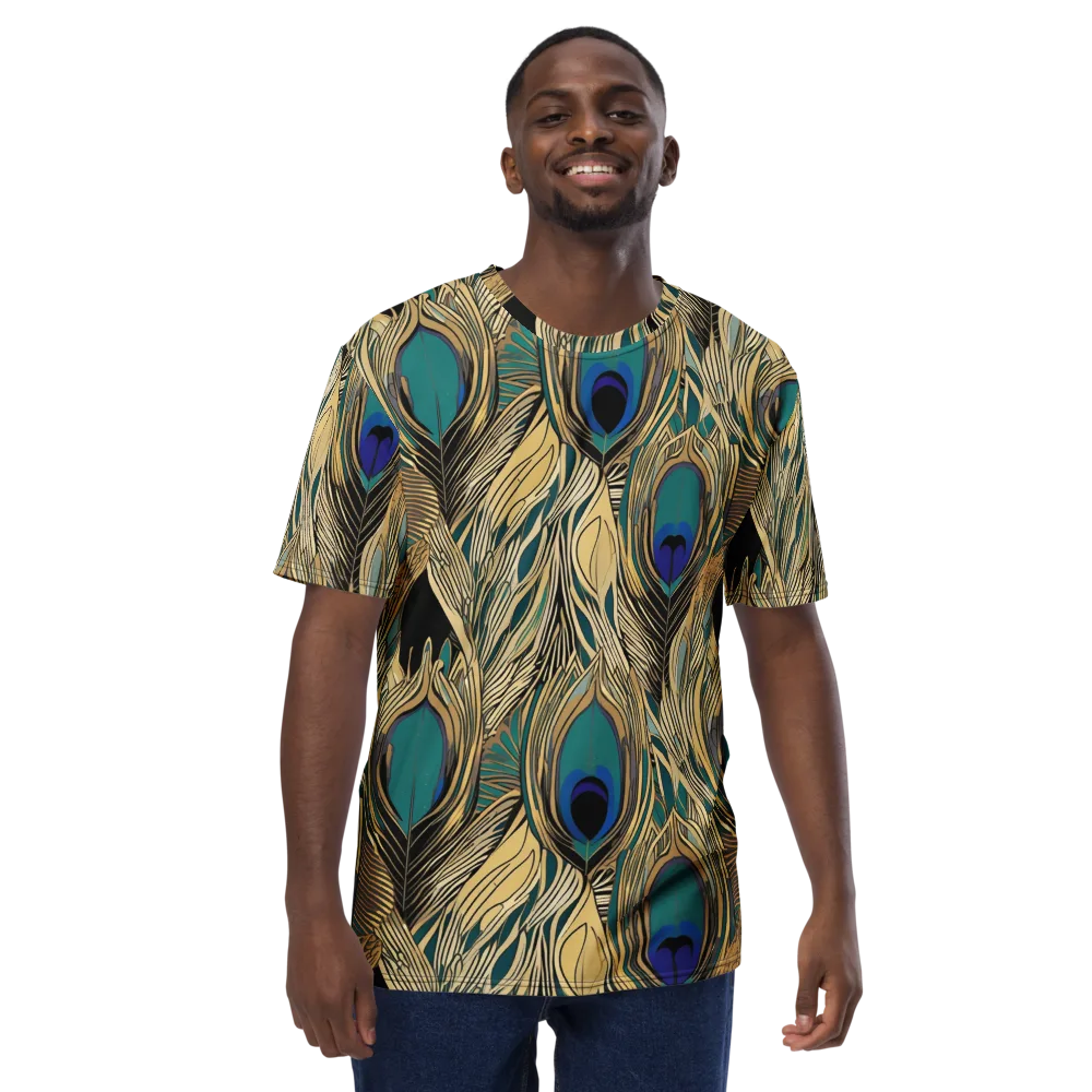 Gilded Iridescence on Men's Crew Neck T-Shirt — Front