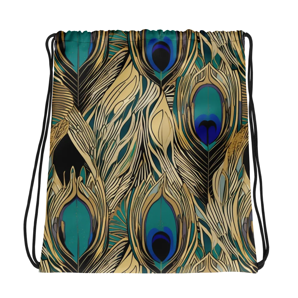 Gilded Iridescence on Drawstring Bag — Photo