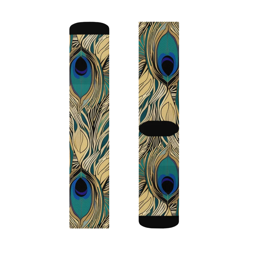 Gilded Iridescence on Socks — Left Sock