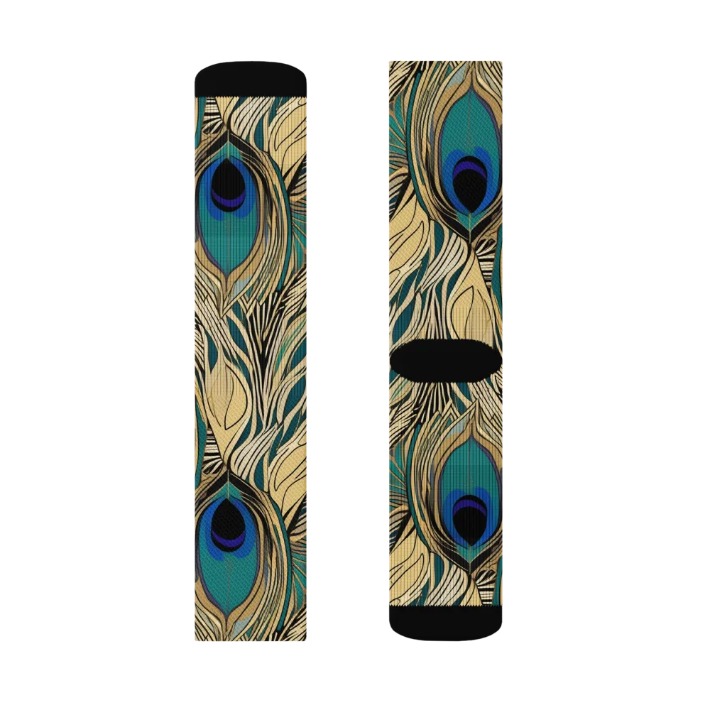 Gilded Iridescence on Socks — Right Sock