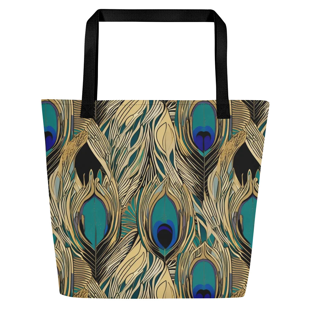 Gilded Iridescence on Large Tote Bag W/ Pocket — Front
