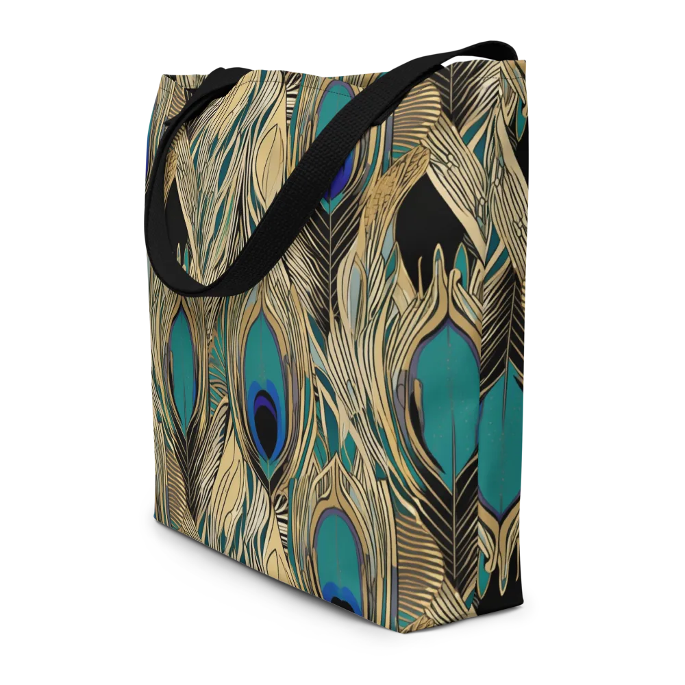 Gilded Iridescence on Large Tote Bag W/ Pocket — Front