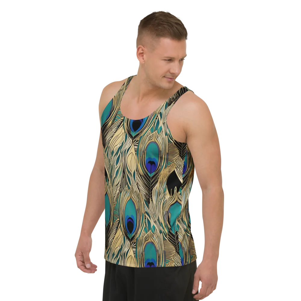 Gilded Iridescence on Men's Tank Top — Left Front