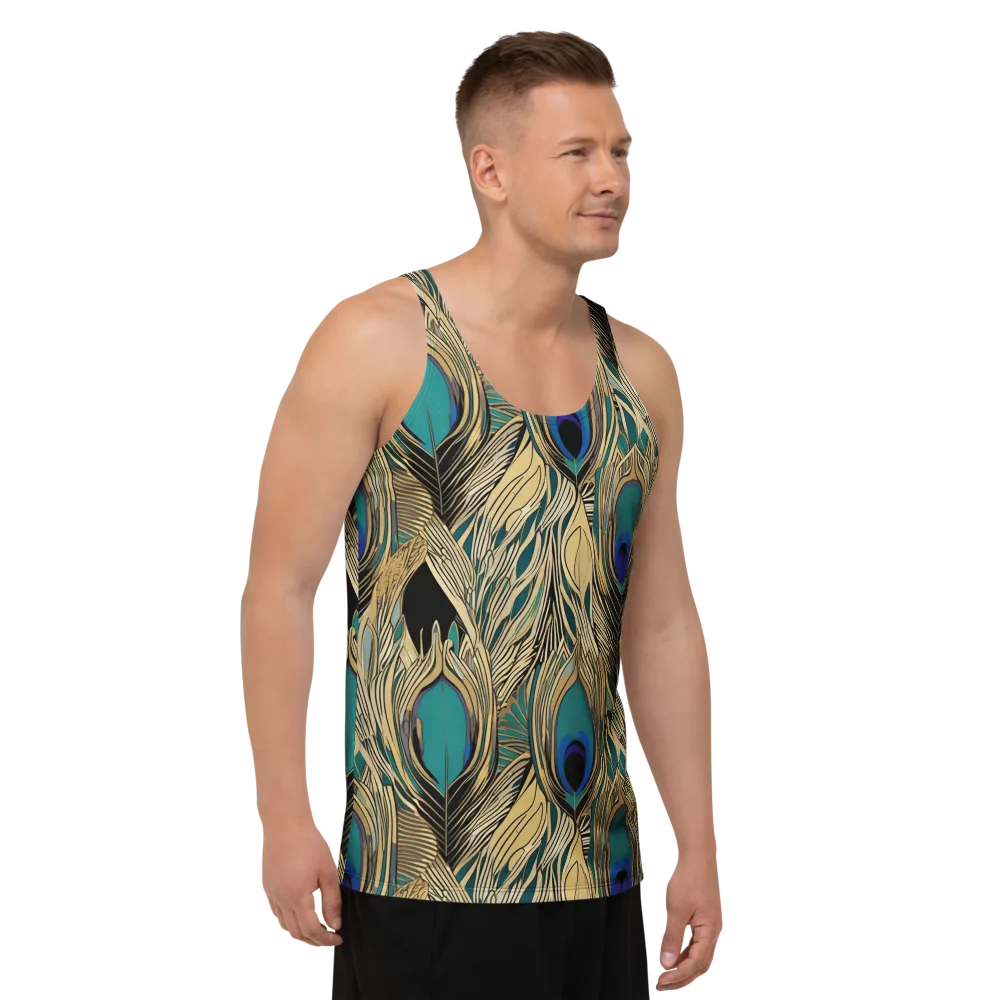 Gilded Iridescence on Men's Tank Top — Right Front