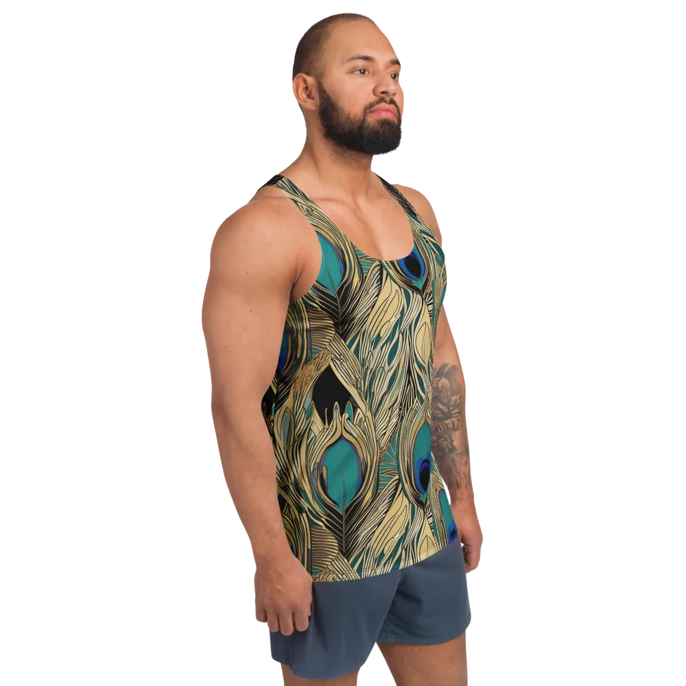 Gilded Iridescence on Men's Tank Top — Right Front