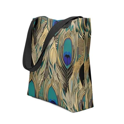 Gilded Iridescence on a Tote Bag
