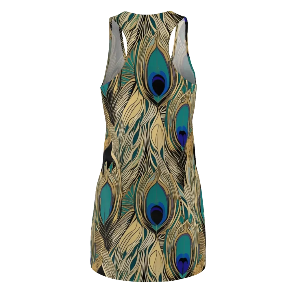Gilded Iridescence on Racerback Dress — Back