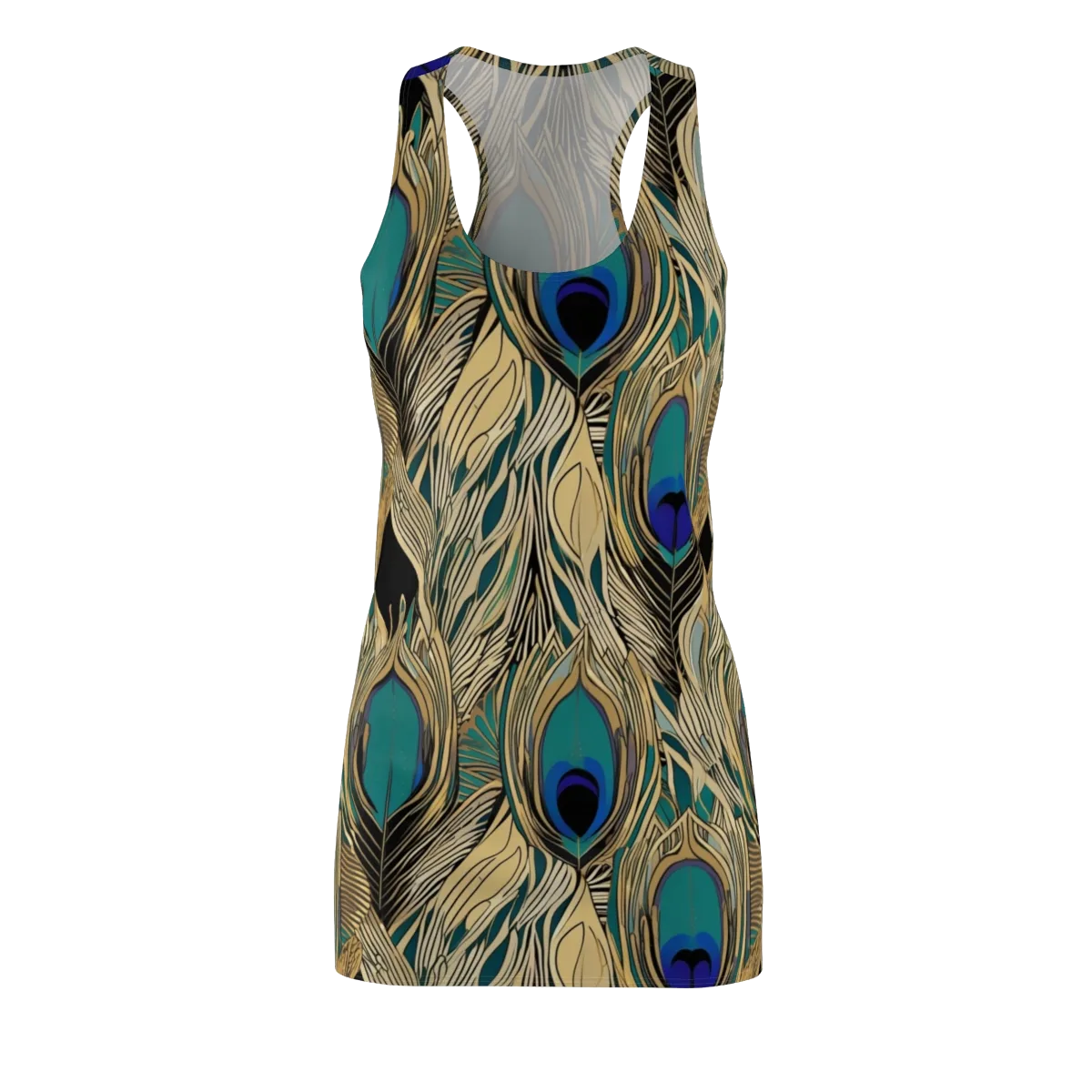 Gilded Iridescence on Racerback Dress — Front