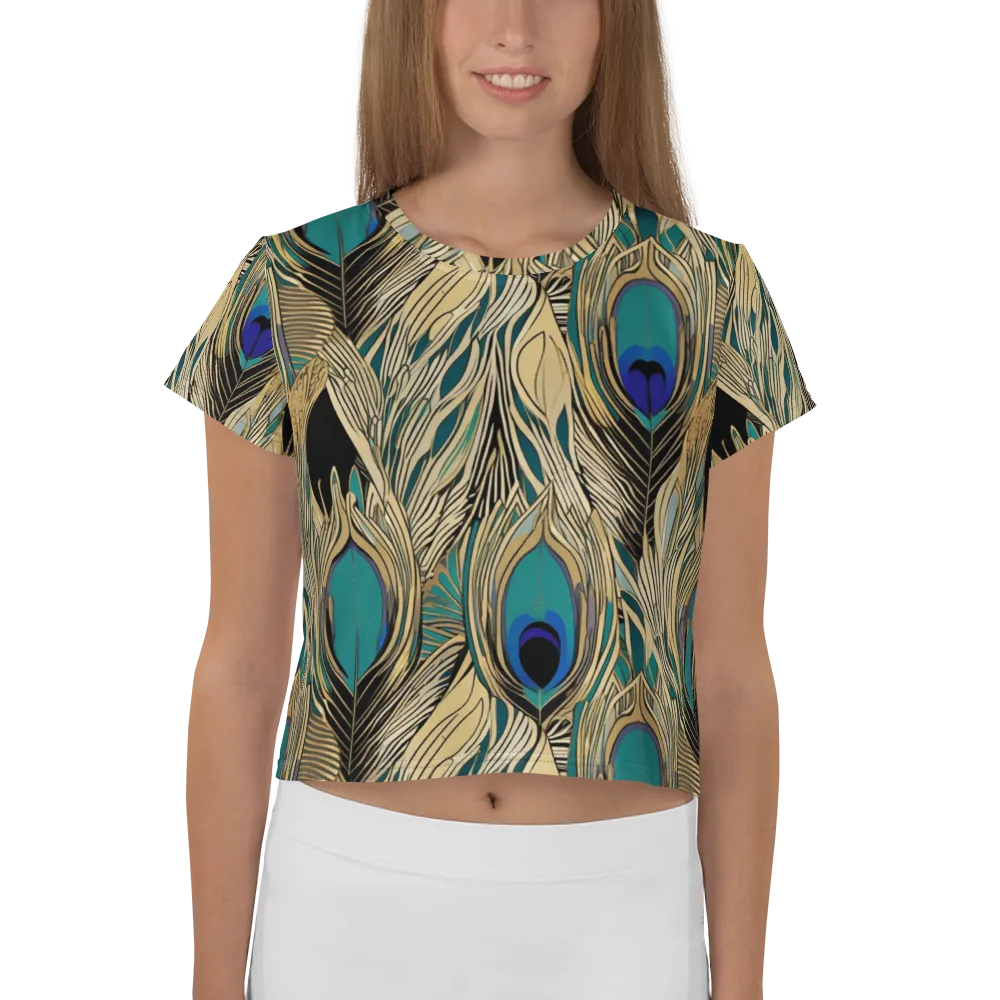 Gilded Iridescence on Crop Tee — Front