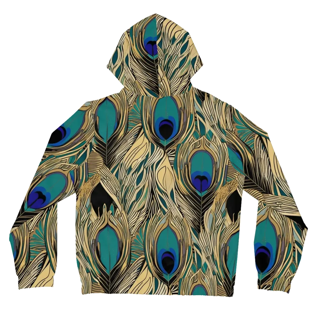 Gilded Iridescence on Women's Full-Zip Hoodie — Back