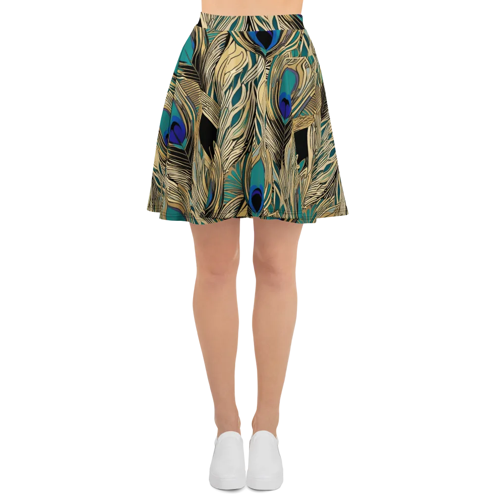 Gilded Iridescence on Skater Skirt — Front
