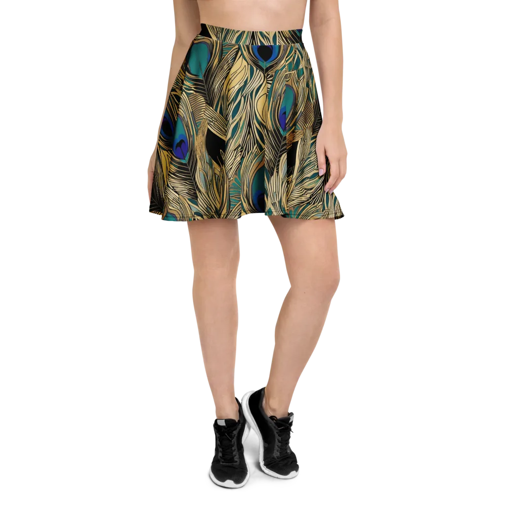Gilded Iridescence on Skater Skirt — Front