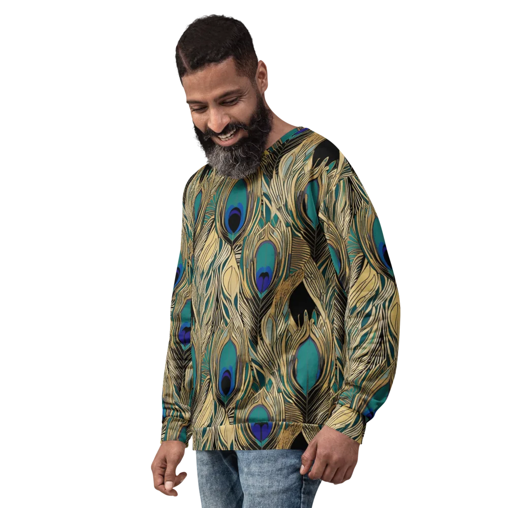 Gilded Iridescence on Sweatshirt — Left Front