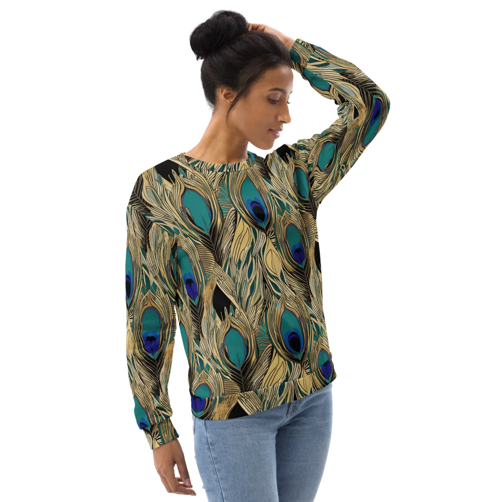 Gilded Iridescence on Sweatshirt — Right Front