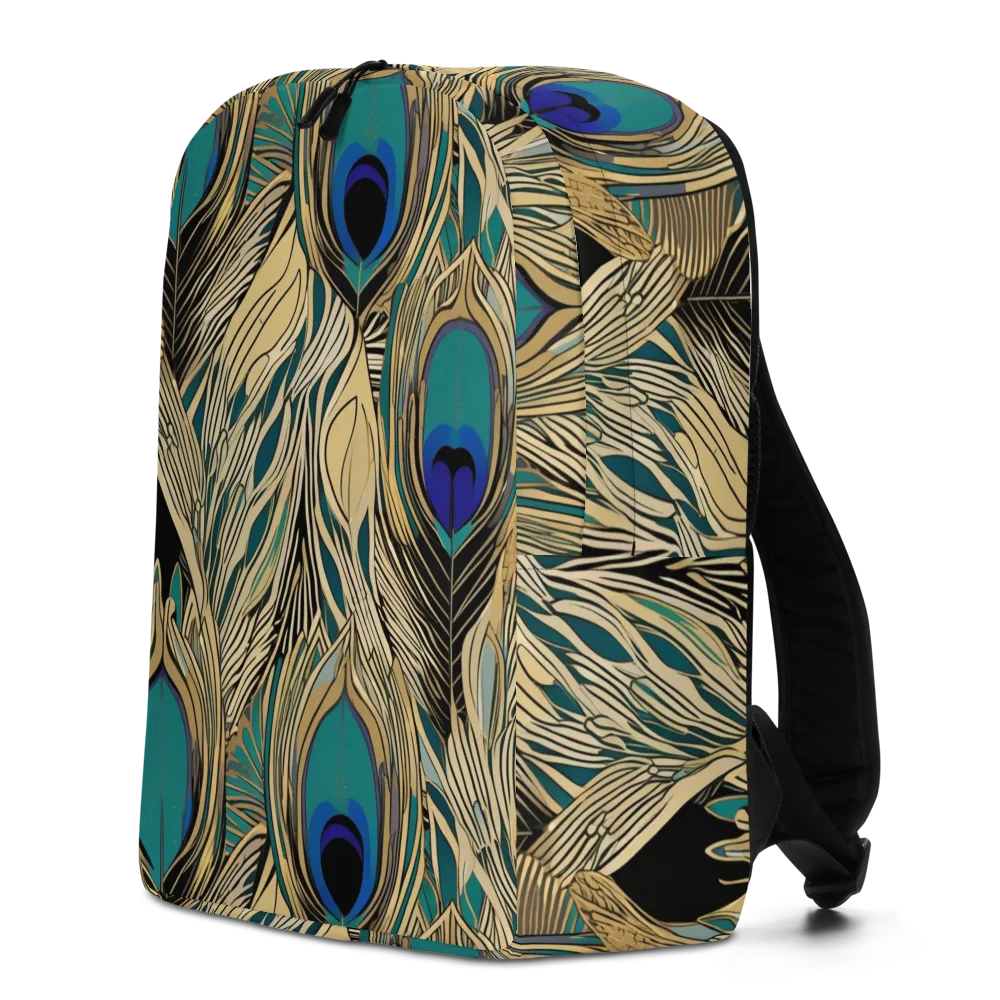 Gilded Iridescence on Minimalist Backpack — Left