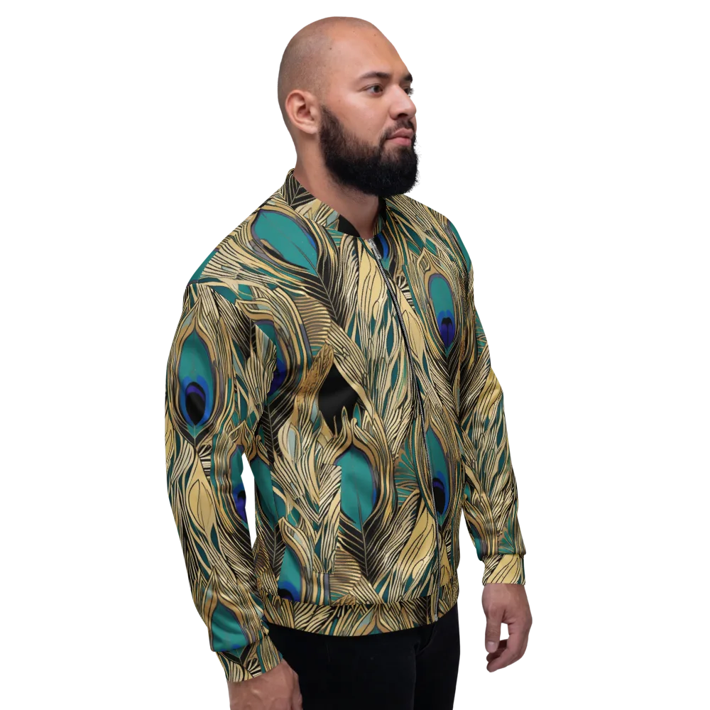 Gilded Iridescence on Bomber Jacket — Right