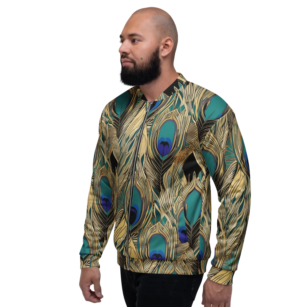 Gilded Iridescence on Bomber Jacket — Left