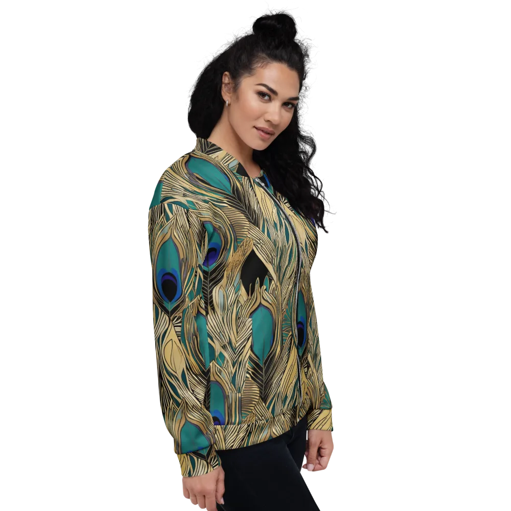 Gilded Iridescence on Bomber Jacket — Right