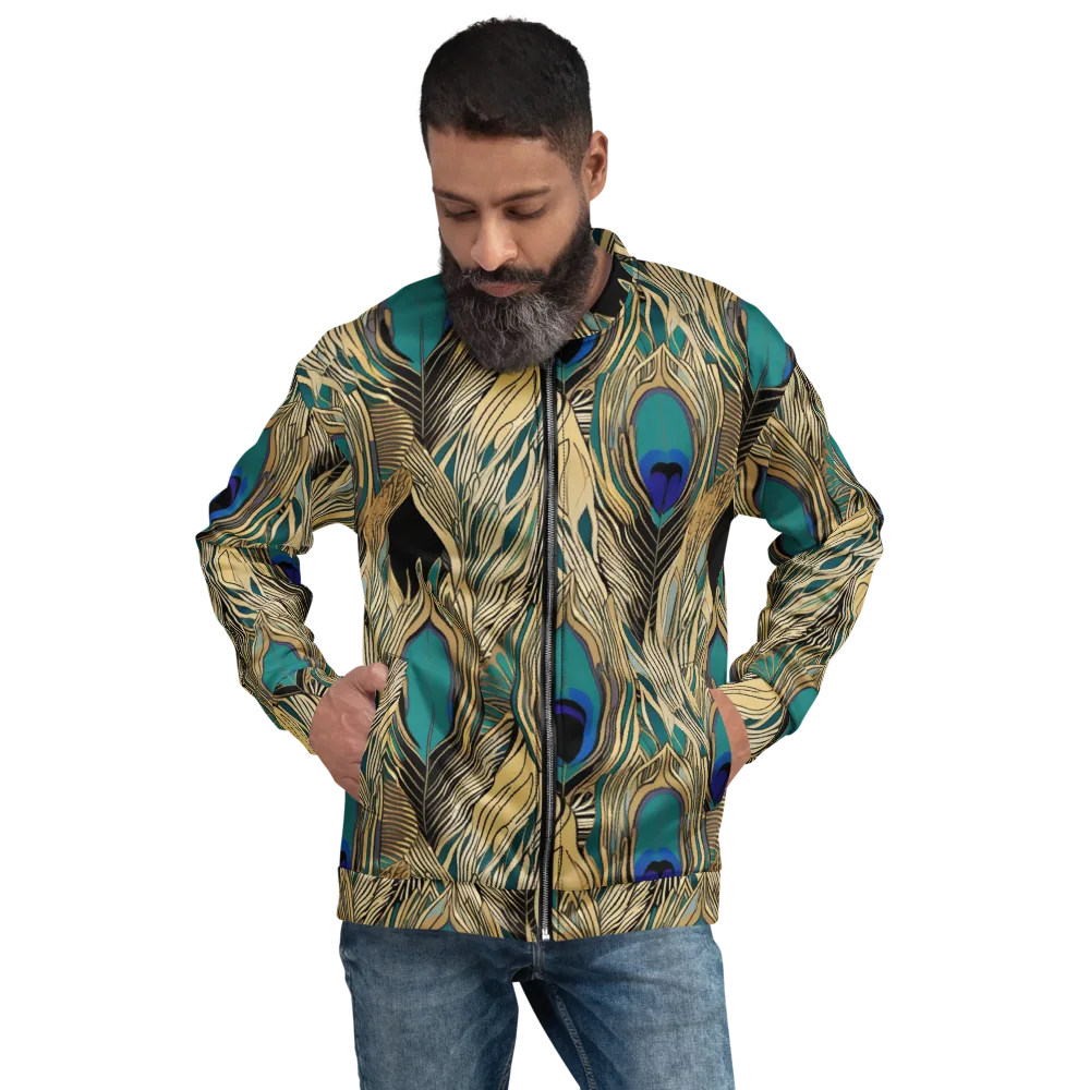 Gilded Iridescence on Bomber Jacket — Front