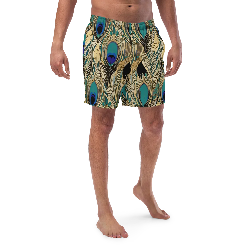 Gilded Iridescence on Swim Trunks — Front