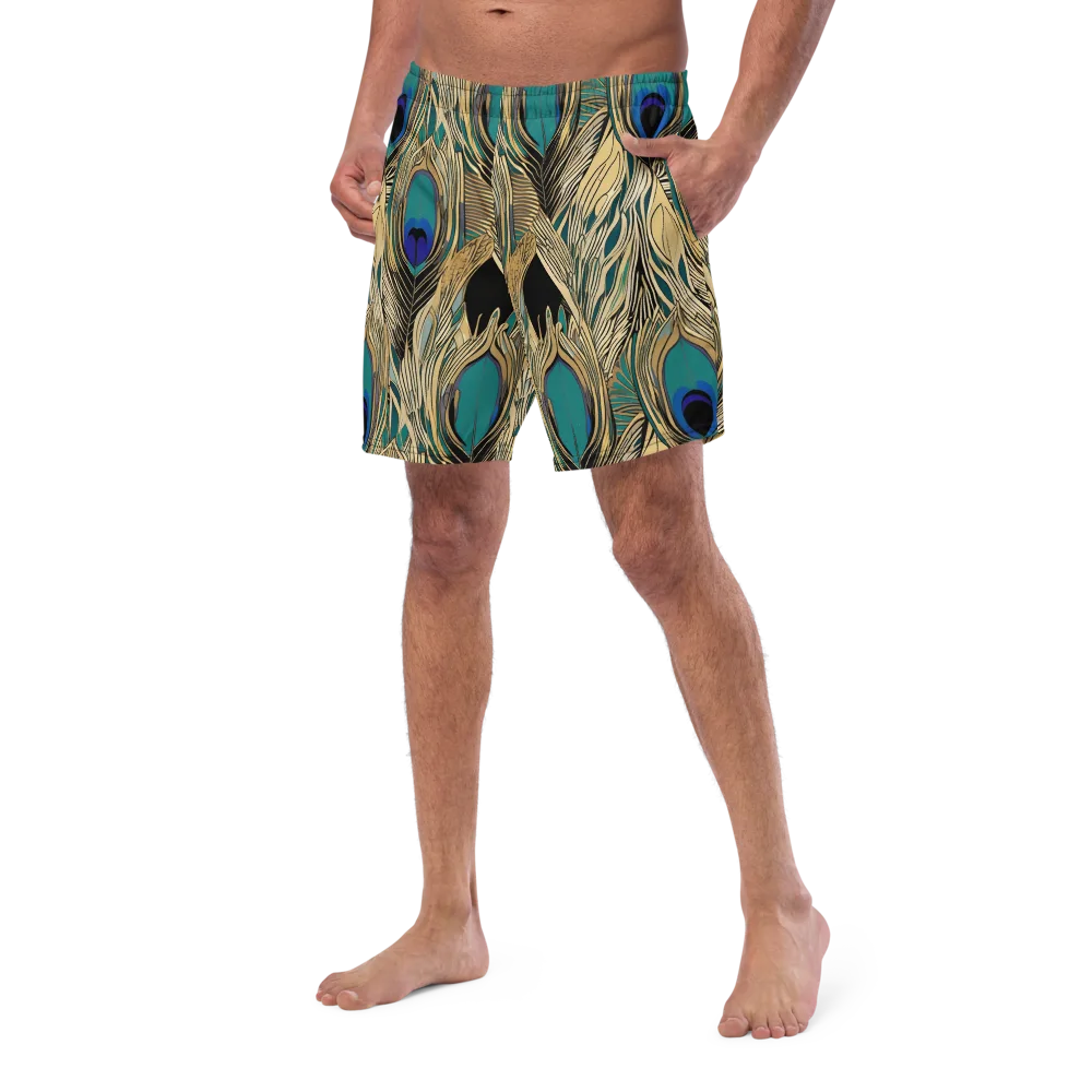 Gilded Iridescence on Swim Trunks — Left Front