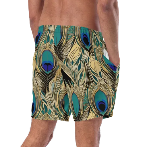 Gilded Iridescence on a Swim Trunks