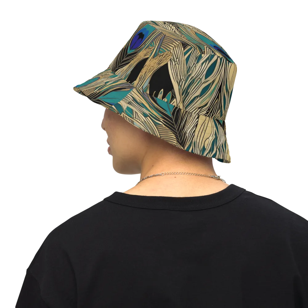 Gilded Iridescence on Reversible Bucket Hat — Back Inside