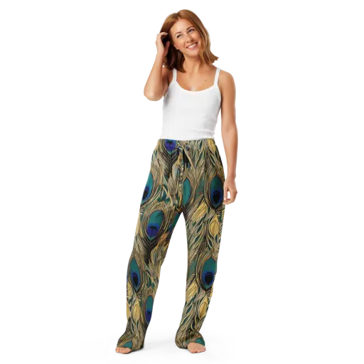 Gilded Iridescence on a Women's Pajama Pants