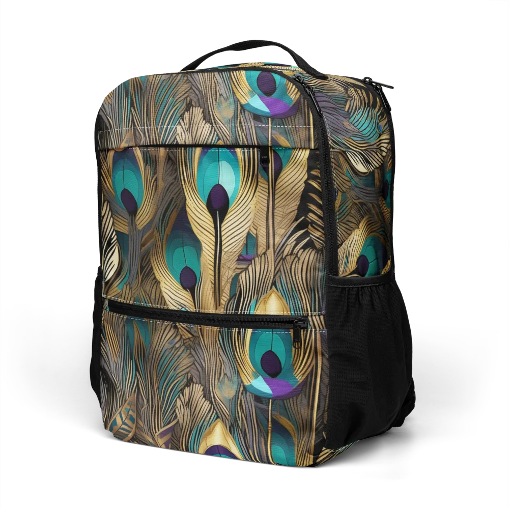 Gilded Plumes on Utility Backpack — Left Front