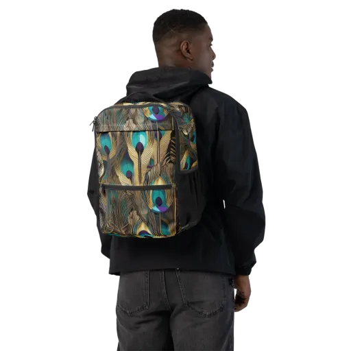 Gilded Plumes on a Utility Backpack