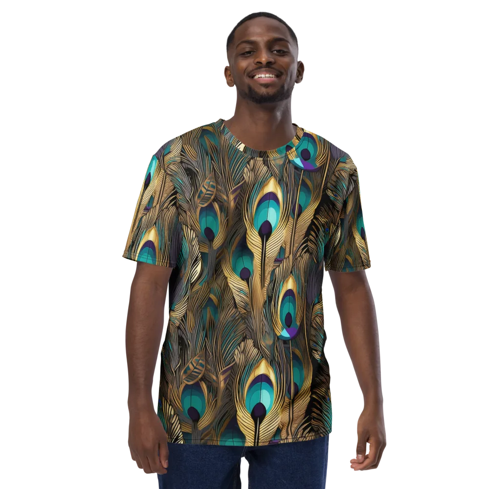 Gilded Plumes on Men's Crew Neck T-Shirt — Front