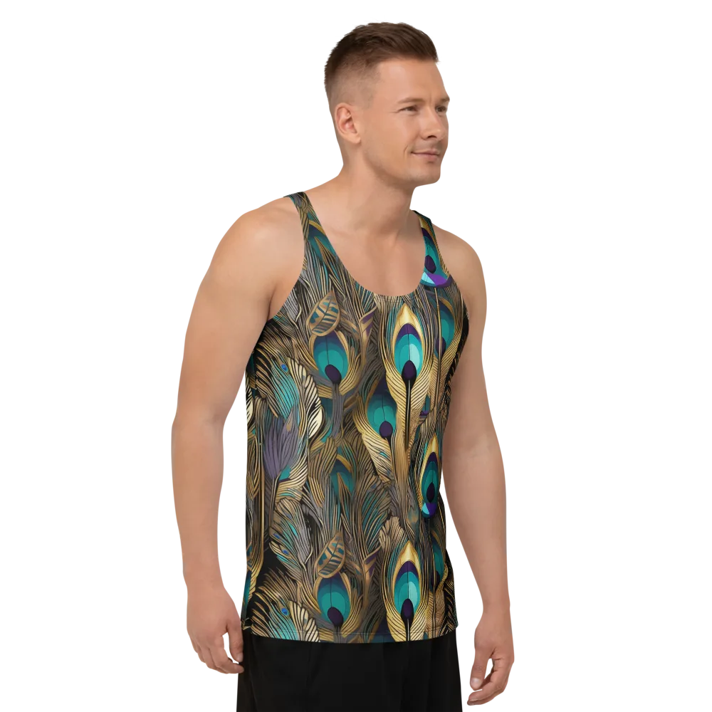 Gilded Plumes on Men's Tank Top — Right Front