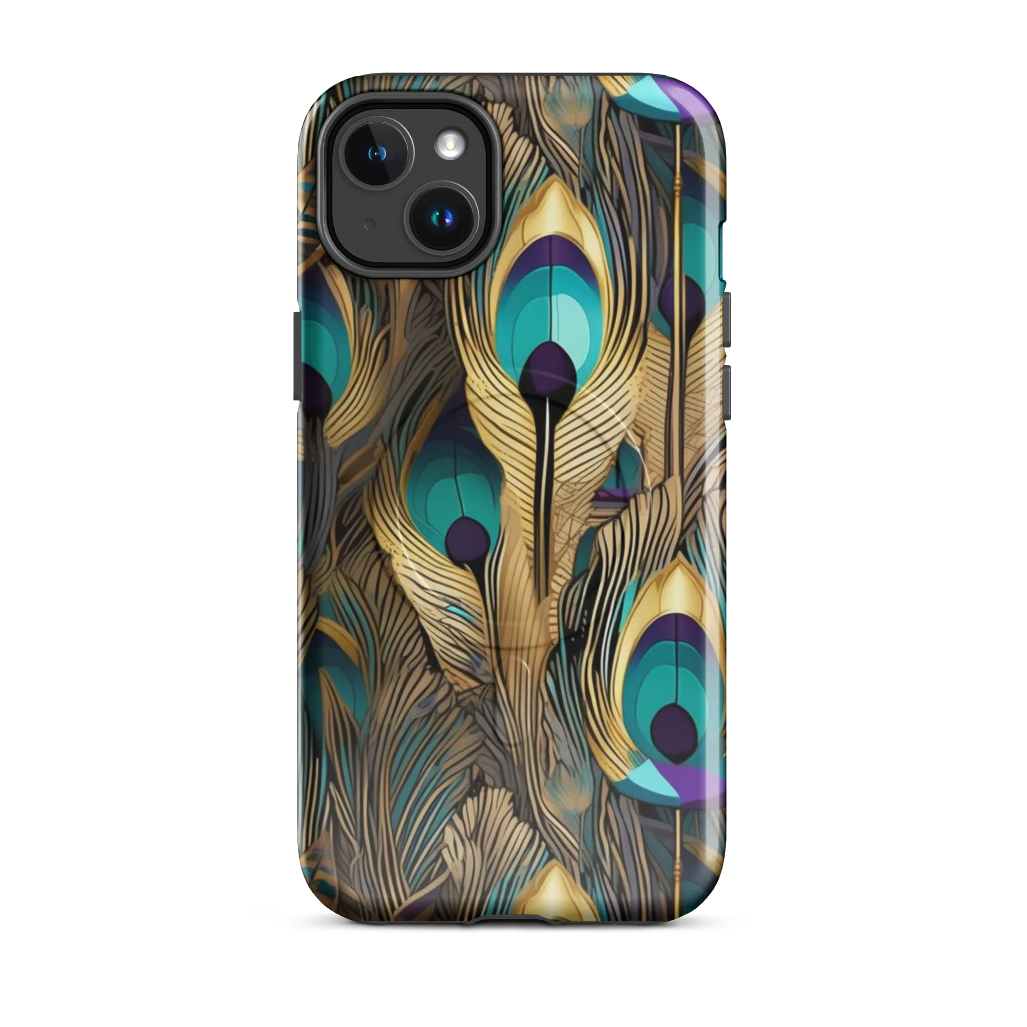 Gilded Plumes on MagSafe Tough Case for iPhone® — Front