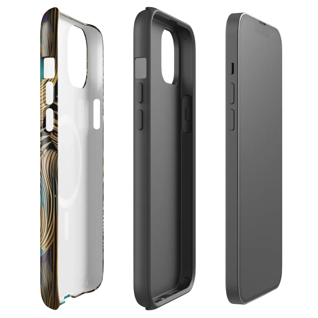 Gilded Plumes on MagSafe Tough Case for iPhone® — Front