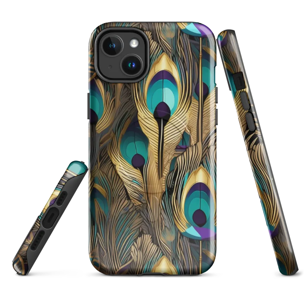 Gilded Plumes on MagSafe Tough Case for iPhone® — Front