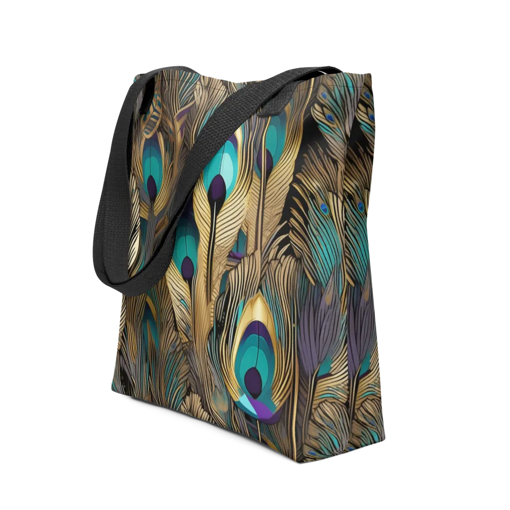 Gilded Plumes on Tote Bag — Front