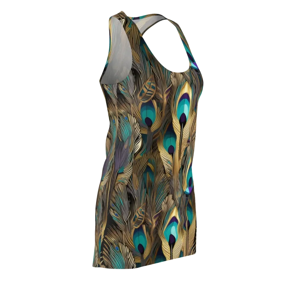 Gilded Plumes on Racerback Dress — Front Side