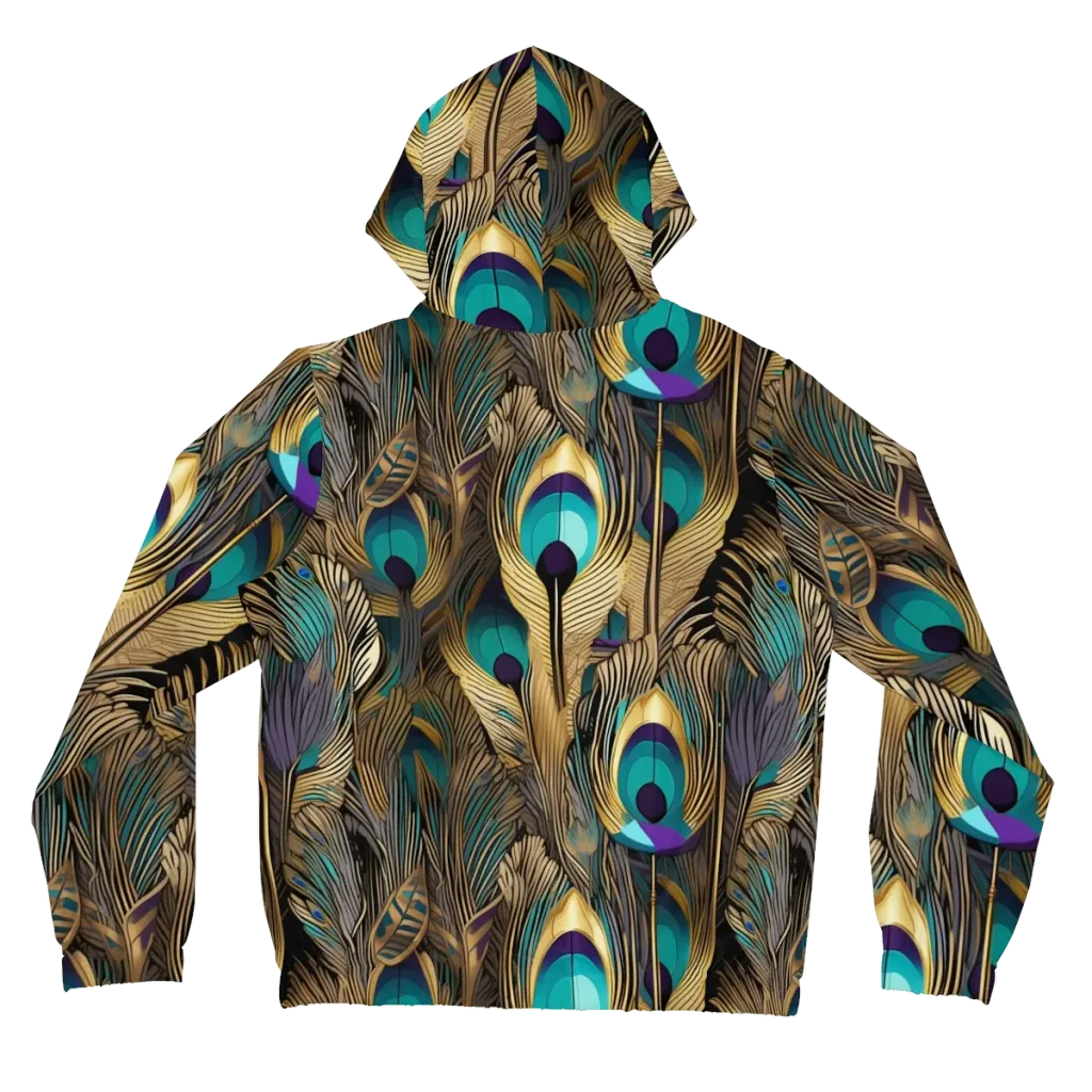 Gilded Plumes on Women's Full-Zip Hoodie — Back