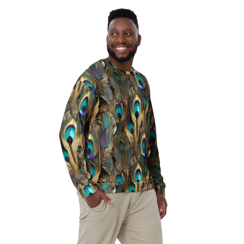 Gilded Plumes on Sweatshirt — Front