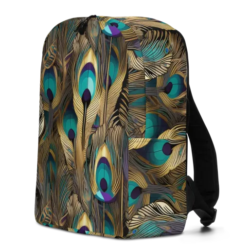 Gilded Plumes on a Minimalist Backpack