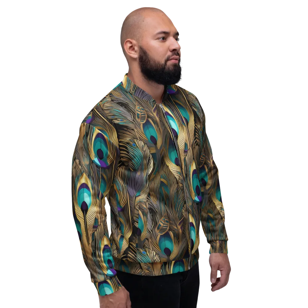 Gilded Plumes on Bomber Jacket — Right